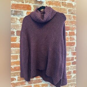 Burgundy turtleneck